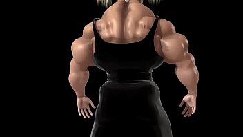 Female muscle growth hentai