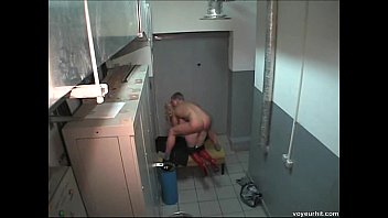 Hidden cam bathroom masturbation