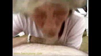 Horny granny sucking