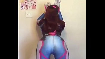 Black cat dva cosplay