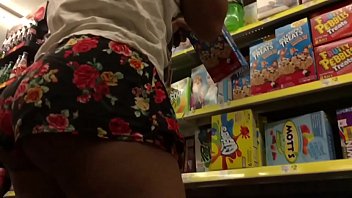 Girl no underwear in public