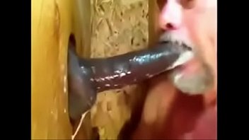 Gay gloryhole cum