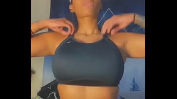 Big boobs black bra