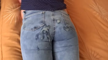 Cum in her jeans