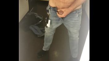 Jerk off in dressing room