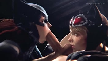 Catwoman kiss batgirl