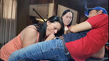 Wife lesbian threesome