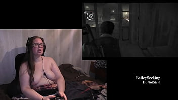 Naked girls playing video games