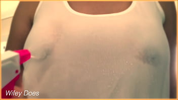 Camiseta mojada mujer