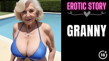 Granny nude swimming